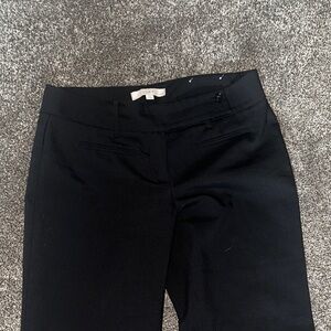 LOFT Black Tailored Slim Dress Pants